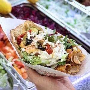 23. Falafel Döner mit Dönerfleisch